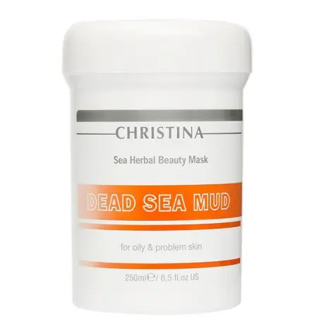 Грязьова маска краси для жирної шкіри обличчя, Christina Sea Herbal Beauty Dead Sea Mud Mask