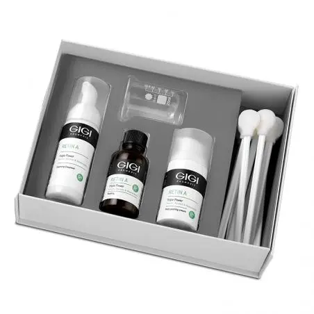 Профессиональный антивозрастной набор для усиления регенерации кожи лица, GiGi Retin A Professional Peeling Kit