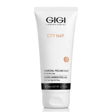 Карбоновое пилинг-мыло для лица, GiGi City Nap Charcoal Peeling Soap