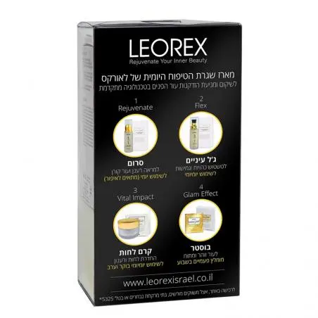 Антивозрастной золотой набор для кожи лица, Leorex Gold Set
