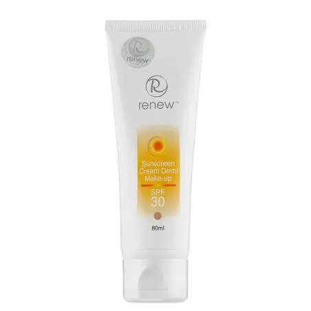 Солнцезащитный тональный крем-антиоксидант для лица, Renew Sunscreen Cream Demi Make-Up SPF30
