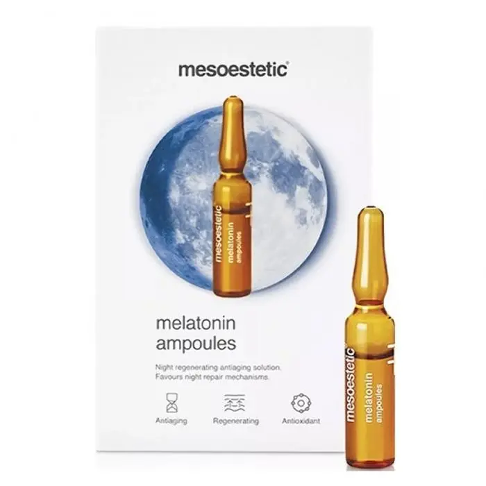 Ночная восстанавливающая сыворотка для лица, Mesoestetic Melatonin Ampoules