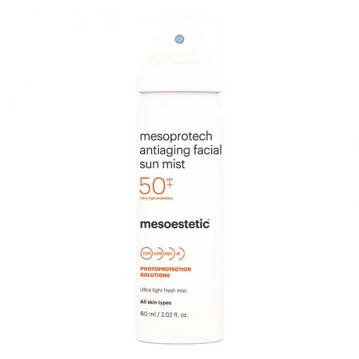 Солнцезащитный спрей для лица с антивозрастным эффектом, Mesoestetic Mesoprotech Antiaging Facial Sun Mist SPF50