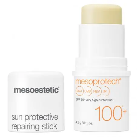 Солнцезащитный стик для глаз и губ, Mesoestetic Mesoprotech Sun Protective Repairing Stick SPF100