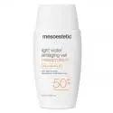 Солнцезащитная антивозрастная сыворотка-вуаль для лица, Mesoestetic Sunscreen Light Water Antiaging Veil SPF50