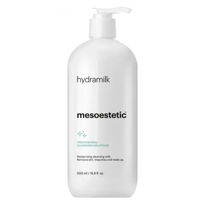 Очищающее и увлажняющее молочко для всех типов кожи лица, Mesoestetic Hydra Milk Cleanser