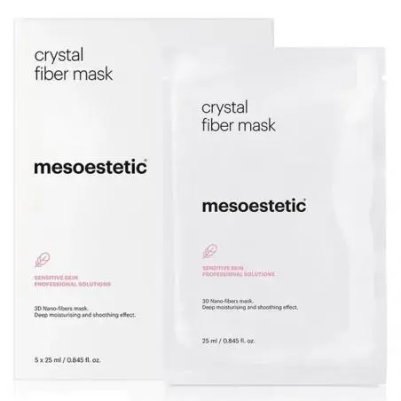 Пост-пилинговая маска для лица с кристаллическими волокнами, Mesoestetic Post-Peel Crystal Fiber Mask