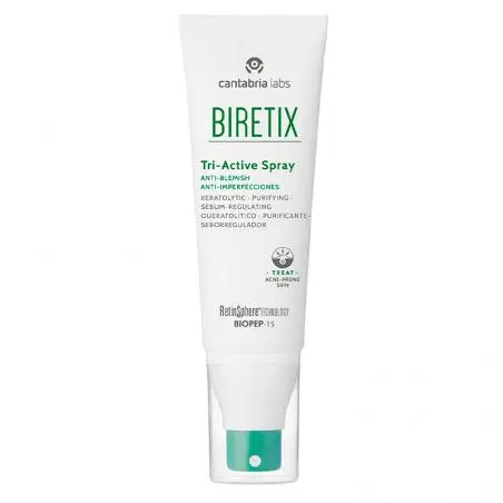 Спрей «Три-актив» для кожи лица с акне, Cantabria Labs Biretix Tri-Active Spray Anti-Blemish