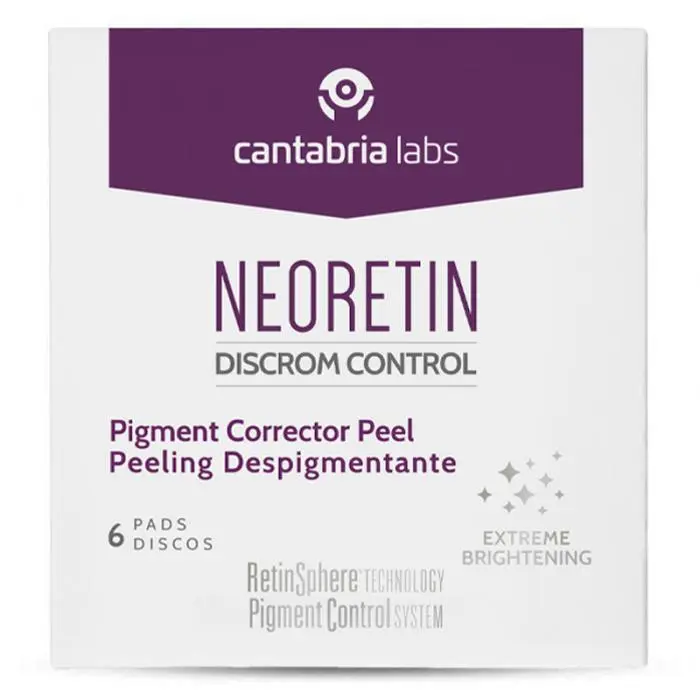 Осветляющий пилинг в дисках для лица, Cantabria Labs Neoretin Discrom Control Pigment Peel Pads