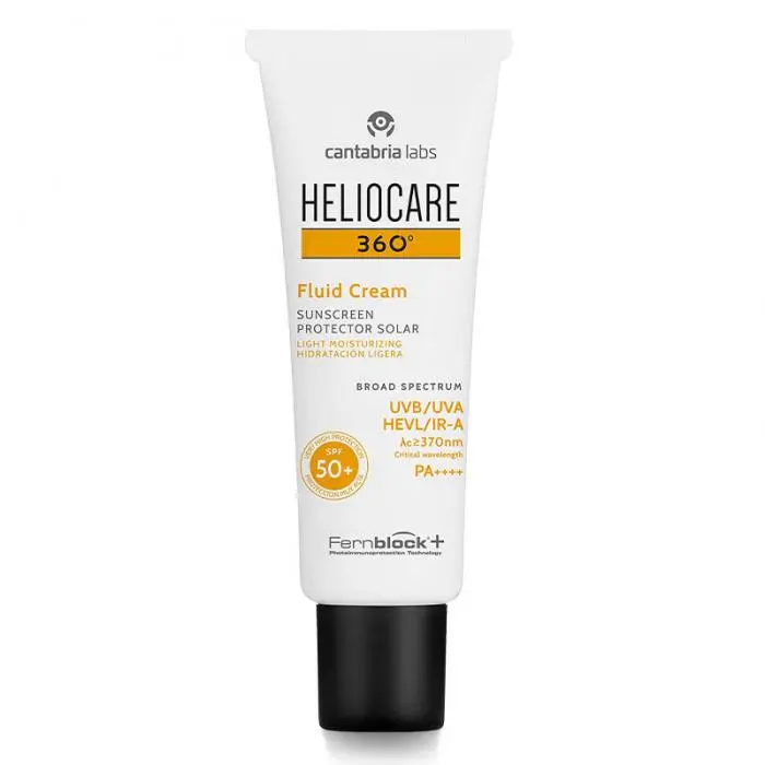 Солнцезащитный крем-флюид для лица для всех типов кожи, Cantabria Labs Heliocare 360º Fluid Cream SPF50+