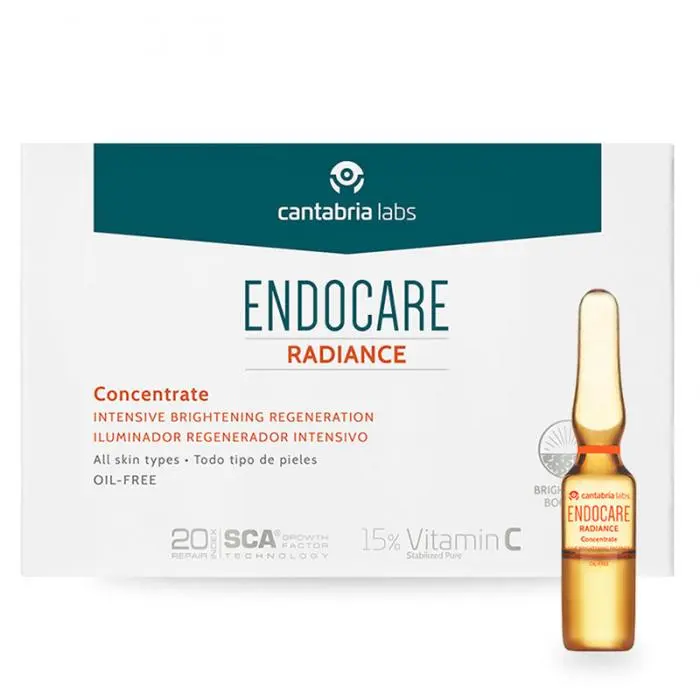 Регенерирующий, омолаживающий концентрат для лица с витамином С, Cantabria Labs Endocare Radiance C-Pure Concentrate