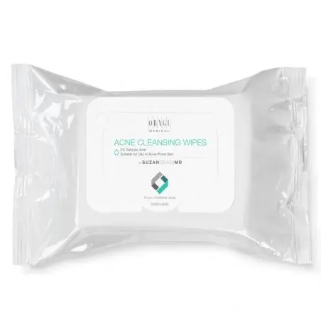 Очищающие салфетки для жирной, проблемной кожи лица, Obagi Medical SuzanObagiMD Acne Cleansing Wipes