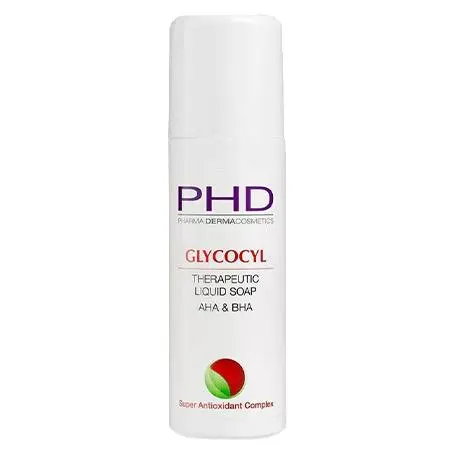 Лечебное мыло-пилинг для лица и тела, PHD Glycocyl Therapeutic Soap Liquid AHA&BHA