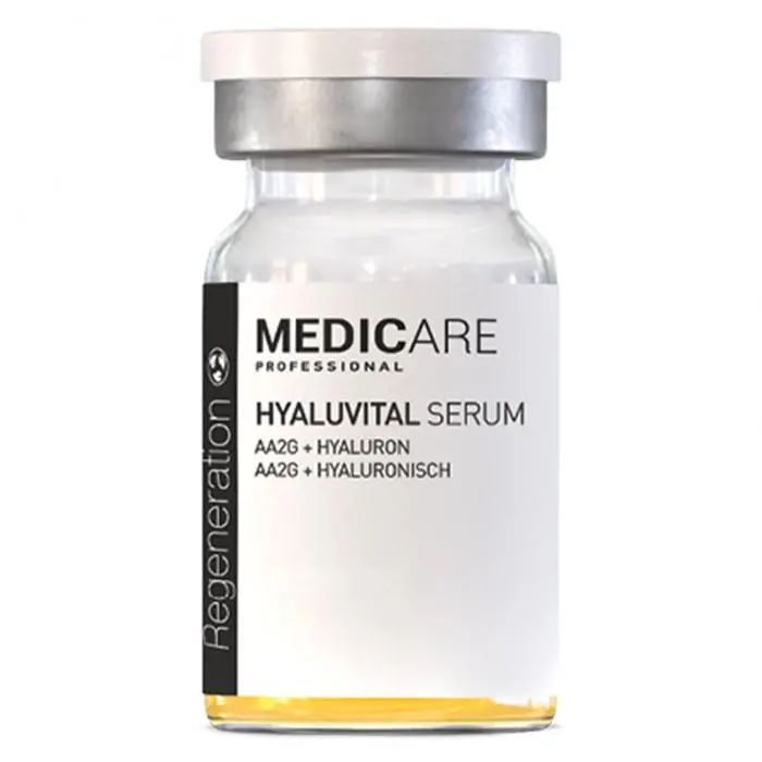 Ревіталізуюча сироватка для обличчя з вітаміном С, Medicare Hyaluvital Serum AA2G + Hyaluron