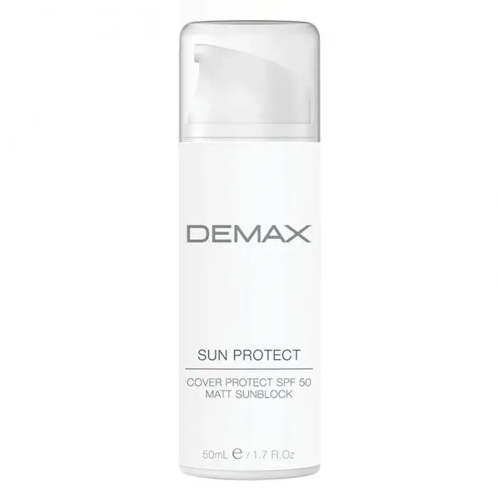 Матирующий солнцезащитный крем для лица, Demax Sun Protect Cover Protect Matt Sunblock SPF50
