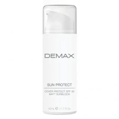 Матуючий сонцезахисний крем для обличчя, Demax Sun Protect Cover Protect Matt Sunblock SPF50
