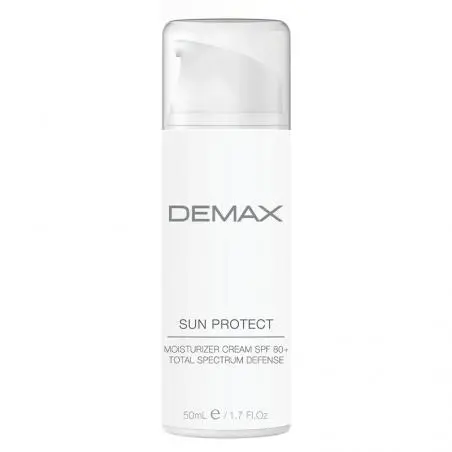 Антиоксидантний зволожуючий крем для обличчя із захистом від сонця, Demax Sun Protect Moisturizer Cream SPF80+