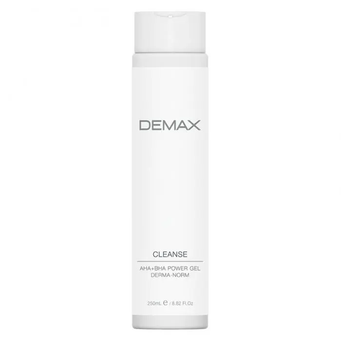 Очищаючий та відлущувальний гель з AHA для комбінованої шкіри обличчя, Demax Cleanse AHA+BHA Power Gel Derma-Norm