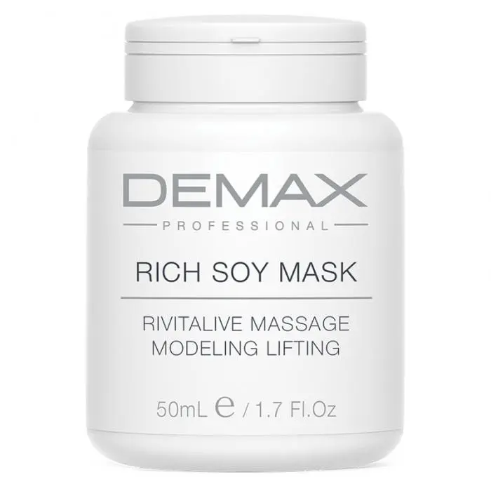 Ревитализующая соевая лифтинг-маска от возрастных изменений на коже лица, Demax Rich Soy Mask