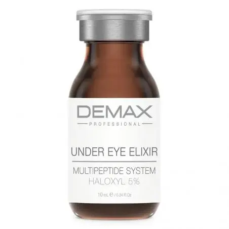 Мультипептидна сироватка для шкіри навколо очей від зморшок, темних кіл та набряків, Demax Under Eye Elixir