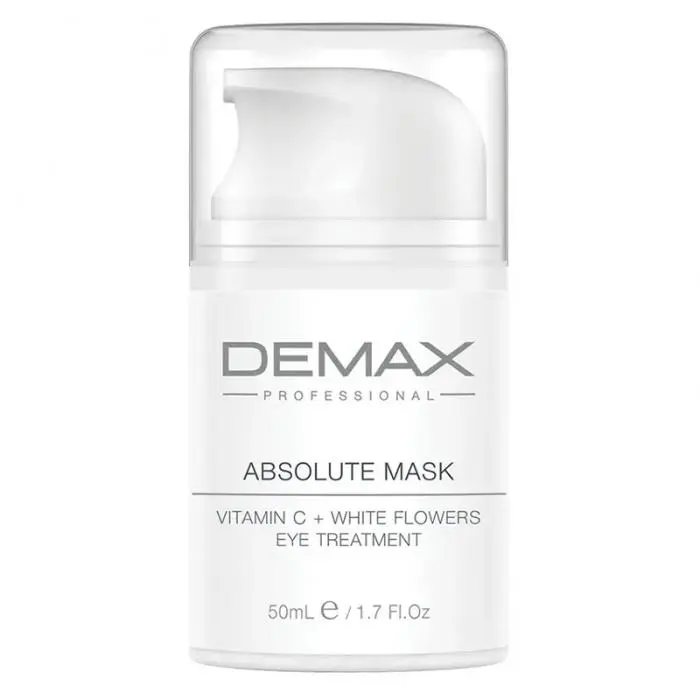 Легкая мультивитаминная маска для периорбитальной зоны, Demax Absolute Mask Vitamin C + White Flowers Eye Treatment