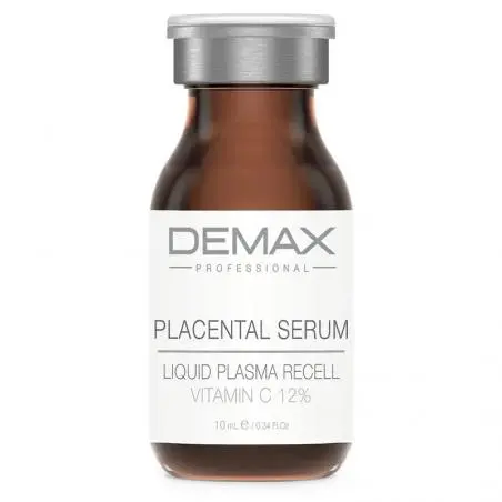 Плацентарная сыворотка с витамином С «Жидкая плазма» для укрепления кожи лица, Demax Placental Serum Liquid Plasma Recell