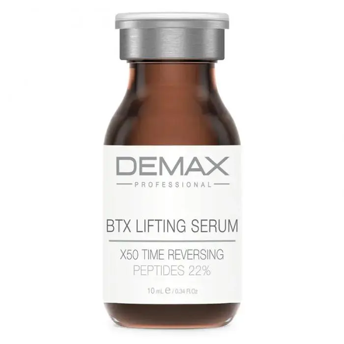 Пептидна ліфтинг сироватка для вираженого омолодження та наповнення шкіри обличчя, Demax BTX Lifting Serum X50 Time Reversing