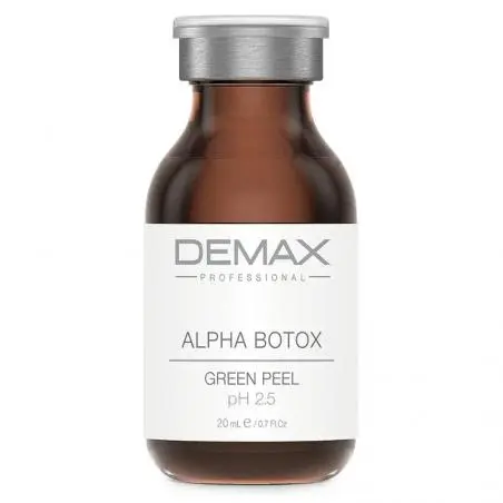 Пилинг с полифенолами зеленого винограда и пептидами для возрастной кожи лица, Demax Alpha Botox Green Peel pH 2.5