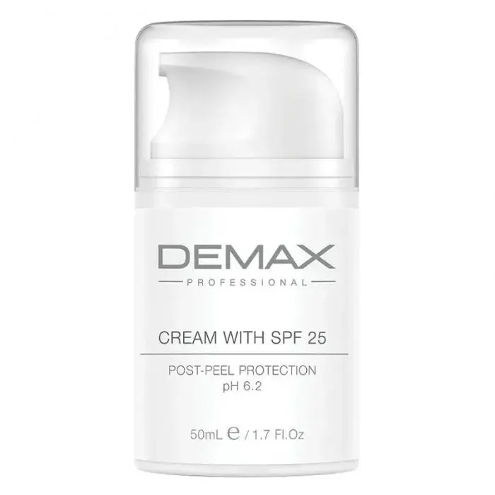 Постпилинговый солнцезащитный крем для лица, Demax Cream with SPF25 Post-Peel Protection pH 6.2