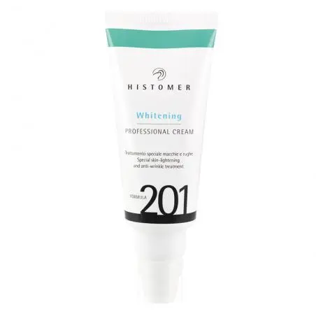 Професійний фінішний крем для освітлення і сяйва шкіри обличчя, Histomer Formula 201 Whitening Multi Action Cream SPF20
