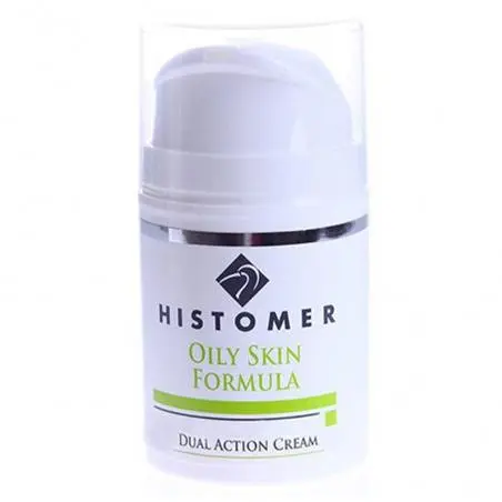 Себорегулирующий антивозрастной крем для жирной кожи лица, Histomer Oily Skin Formula Dual Action Cream
