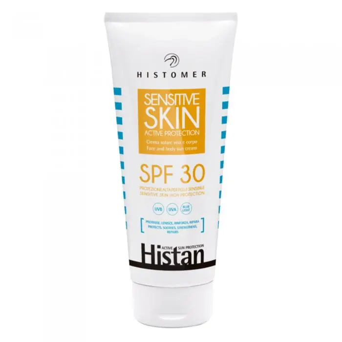 Сонцезахисний крем для чутливої ​​шкіри обличчя та тіла, Histomer Histan Sensitive Skin Active Protection SPF30