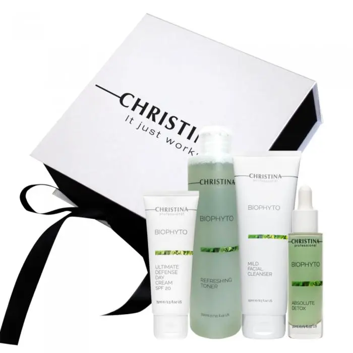 Подарунковий набір для догляду за шкірою обличчя, Christina BioPhyto Gift Kit