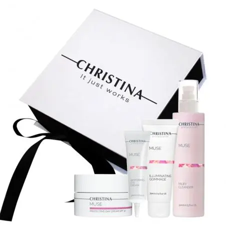 Подарунковий набір для догляду за обличчям та шкірою повік, Christina Muse Gift Kit