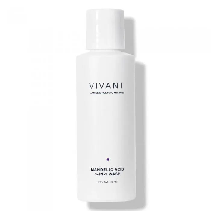 Засіб для вмивання 3-в-1 з мигдальною кислотою для обличчя та тіла, Vivant Skin Care Mandelic Acid 3-in-1 Wash