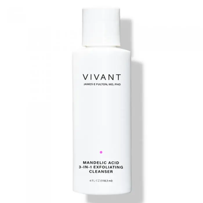 Відлущуючий очищуючий засіб 3-в-1 для обличчя і тіла, Vivant Skin Care Mandelic Acid 3-in-1 Exfoliating Cleanser