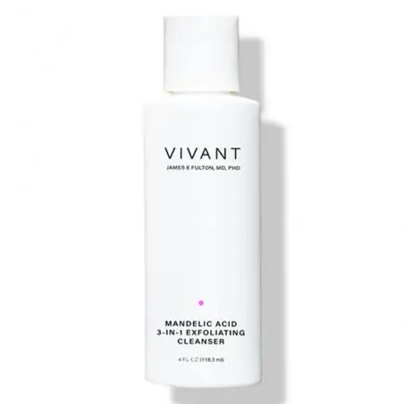 Отшелушивающее очищающее средство 3-в-1 для лица и тела, Vivant Skin Care Mandelic Acid 3-in-1 Exfoliating Cleanser