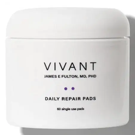 Очищаючі спонжі для обличчя, Vivant Skin Care Daily Repair Pads with 1% Mandelic Acid