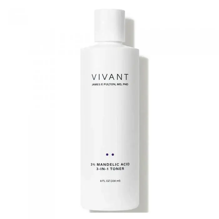 Тонік з 3% мигдальною кислотою для сухої та комбінованої шкіри обличчя, Vivant Skin Care 3% Mandelic Acid 3-in-1 Toner