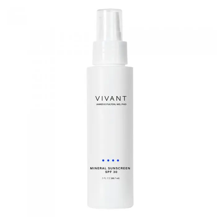 Мінеральний сонцезахисний лосьйон для шкіри обличчя та тіла, Vivant Skin Care Mineral Sunscreen SPF30