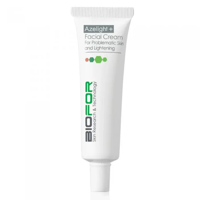 Заспокійливий та освітлюючий крем для проблемної шкіри обличчя з азелаїновою кислотою, Biofor Azelight Plus Facial Cream