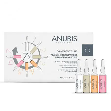 7 дней ШОК-терапии анти-эйдж и лифтинг для лица, Anubis 7 Days Shock Treatment Anti-Aging and Lifting