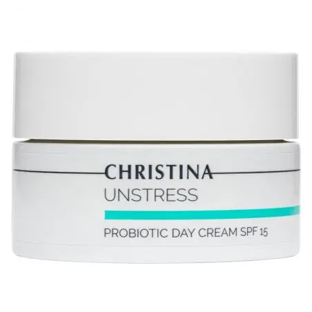 Дневной крем для лица с пробиотическим действием, Christina Unstress Probiotic Day Cream SPF15