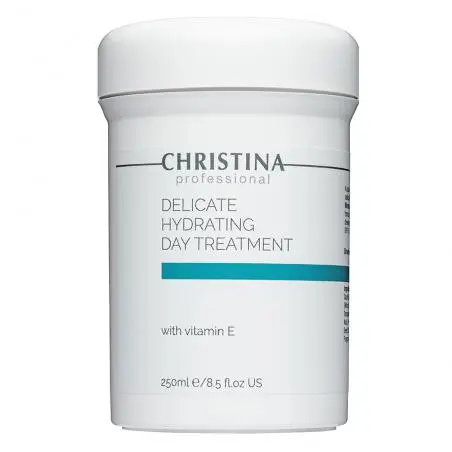 Увлажняющий дневной крем с витамином Е для нормальной и сухой кожи, Christina Delicate Hydrating Day Treatment + Vitamin E