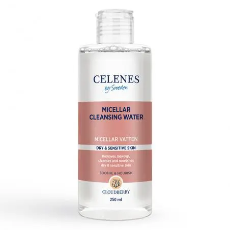 Міцелярна вода з морошкою для сухої та чутливої шкіри обличчя, Celenes Cloudberry Micellar Cleansing Water