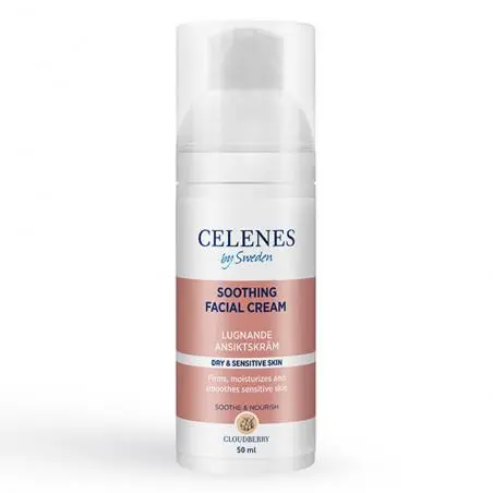 Успокаивающий крем с морошкой для сухой и чувствительной кожи лица, Celenes Cloudberry Soothing Facial Cream