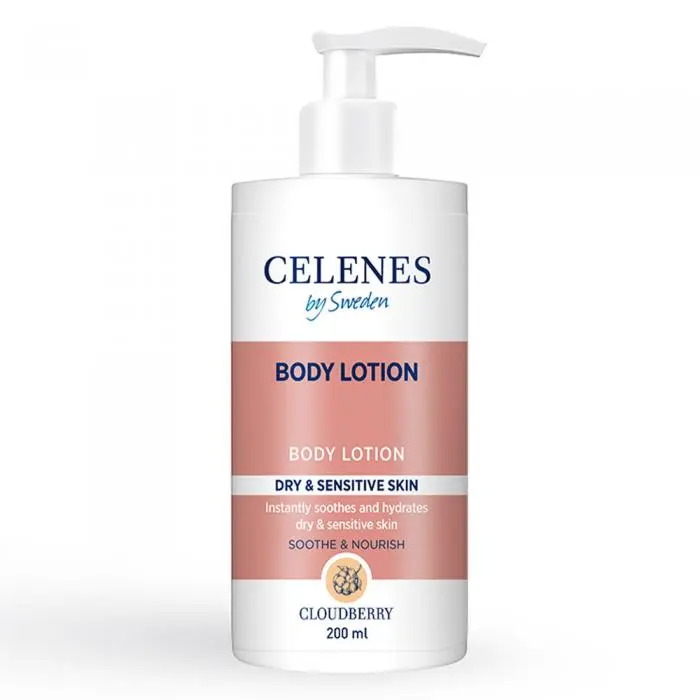 Лосьон для тела с морошкой для сухой и чувствительной кожи, Celenes Cloudberry Body Lotion
