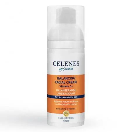 Балансирующий крем с облепихой для жирной и комбинированной кожи лица, Celenes Sea Buckthorn Balancing Facial Cream
