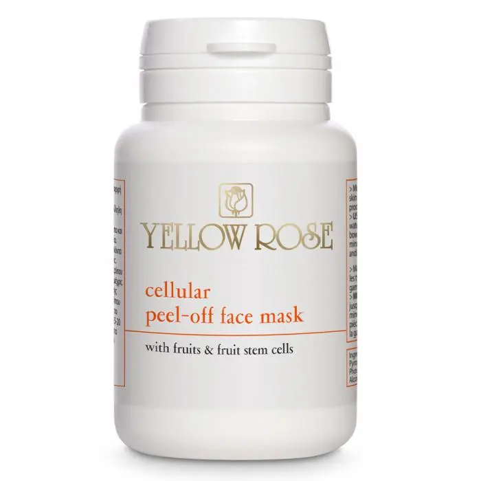Альгинатная маска со стволовыми клетками и фруктовыми экстрактами для лица, Yellow Rose Cellular Peel-Off Face Mask