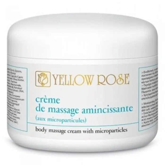 Масажний крем з AHA-кислотами для ексфоліації та схуднення тіла, Yellow Rose Creme de Massage Amincissante